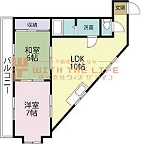 SKサンコー諏訪野 405号 ｜ 福岡県久留米市諏訪野町1639-1（賃貸マンション2LDK・4階・54.72㎡） その2