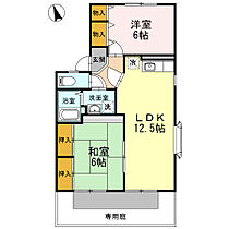 セジュール西小森野 A101号 ｜ 福岡県久留米市小森野3丁目2-3（賃貸アパート2LDK・1階・57.93㎡） その2