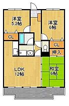 グランヴェルデ 201号 ｜ 福岡県久留米市大善寺南1丁目28-16（賃貸マンション3LDK・2階・75.66㎡） その2