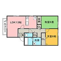 サンビレッジ梅満 C101号 ｜ 福岡県久留米市梅満町59-1（賃貸アパート2LDK・1階・61.68㎡） その2