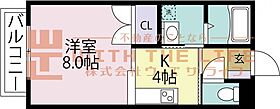 オーベルジュ錦 205号 ｜ 福岡県久留米市野中町135-36（賃貸アパート1K・2階・29.16㎡） その2