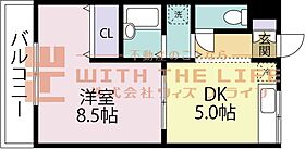 モンシェリ 306号 ｜ 福岡県久留米市国分町1015-1（賃貸アパート1DK・3階・33.00㎡） その2