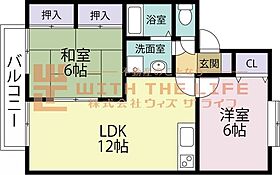 セジュールIMAMURA（イマムラ） C-108号 ｜ 福岡県久留米市長門石5丁目5-26（賃貸アパート2LDK・1階・55.39㎡） その2