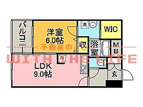 日吉壱番館 502号 ｜ 福岡県久留米市日吉町137-1（賃貸マンション1LDK・5階・40.00㎡） その2