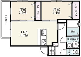 リテラス鳥栖ラピス  ｜ 佐賀県鳥栖市今泉町2473-1（賃貸アパート2LDK・3階・41.54㎡） その2