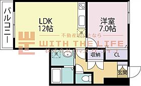 ロイヤルガーデン野中の杜 101号 ｜ 福岡県久留米市野中町1334-1（賃貸マンション1LDK・1階・47.85㎡） その2