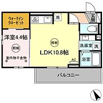 D-roomM.K. 103号 ｜ 福岡県久留米市東合川7丁目1-13（賃貸アパート1LDK・1階・37.68㎡） その2