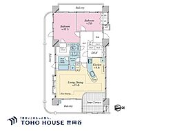 ヴェラシスオーシャンコミュニティ 2SLDKの間取図画像