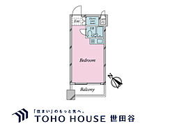 ダイアパレス飯田橋 ワンルームの間取図画像