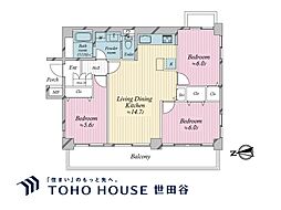 間取図画像 3LDK