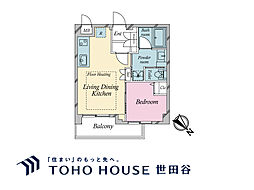 KIST原宿 1LDKの間取図画像