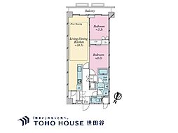 サンビューハイツ渋谷 1SLDKの間取図画像