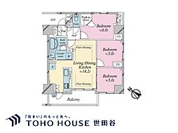 ヴァルセーナ新小岩 3LDKの間取図画像