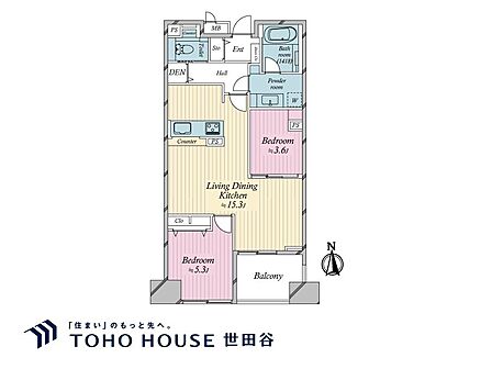 価格11990万円、専有面積56.47?、バルコニー面積5.6?