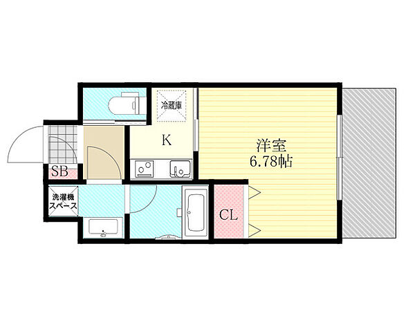 プレジオ西三国 ｜大阪府大阪市淀川区西三国４丁目(賃貸マンション1K・6階・24.38㎡)の写真 その2