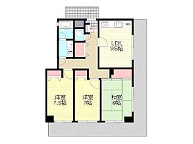 住吉東町ハイツ  ｜ 兵庫県神戸市東灘区住吉東町４丁目（賃貸マンション3LDK・5階・68.90㎡） その2