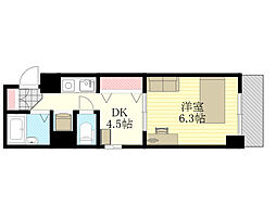 エステムコート新大阪 1DKの間取図画像