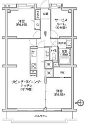 ナイスアーバン船堀 2SLDKの間取図画像
