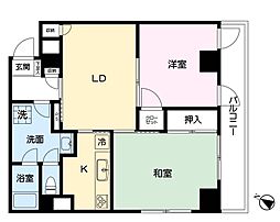 ホーユウコンフォルト板橋本町 2LDKの間取図画像