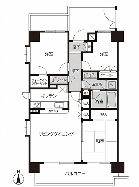間取りを拡大表示