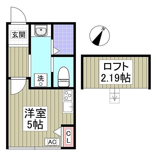 ＲＯＳＳＯ高柳 202｜千葉県柏市高柳(賃貸アパート1K・2階・14.20㎡)の写真 その2