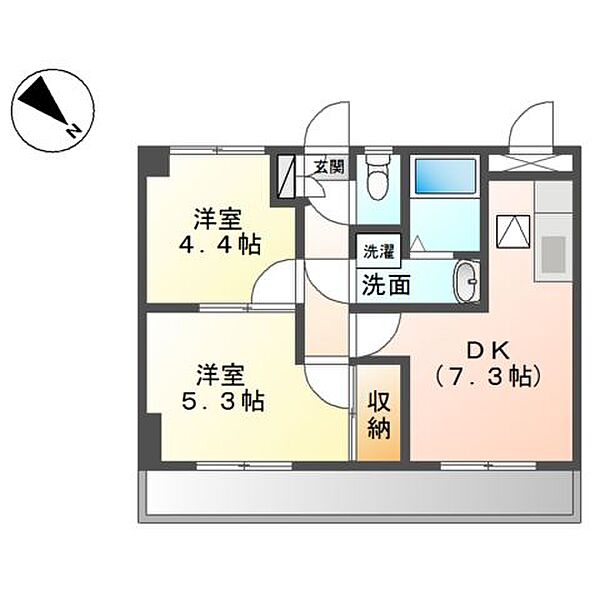 サンビレッヂI ｜千葉県柏市大室(賃貸アパート2DK・1階・38.88㎡)の写真 その4