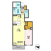 千葉県野田市清水公園東2丁目26-3（賃貸アパート1LDK・1階・38.77㎡） その2