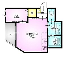 ＲＥＧＡＬＥＳＴ　南流山 303 ｜ 千葉県松戸市横須賀2丁目7-28（賃貸アパート1LDK・3階・25.71㎡） その2