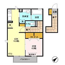 千葉県流山市市野谷213-5（賃貸アパート1LDK・2階・44.89㎡） その2