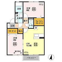 千葉県野田市山崎1060-4（賃貸アパート2LDK・2階・53.48㎡） その2