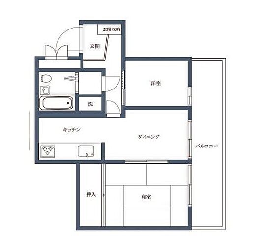 間取り クリオ橋本ホームズ 4階/-
