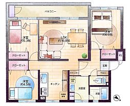 間取図画像 3LDK