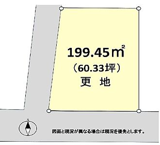 区画図：199.45m2（公簿）