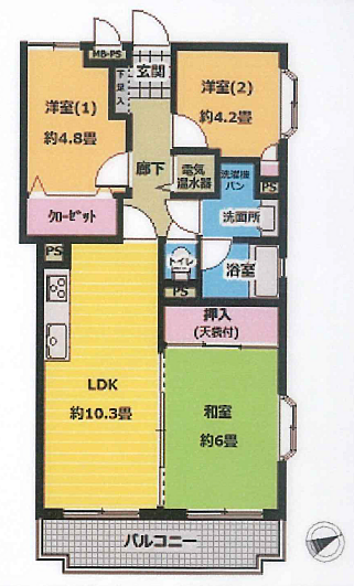 間取りを拡大表示