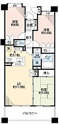 サンクレイドル薬園台弐番館 3LDKの間取図画像