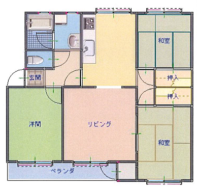 間取りを拡大表示