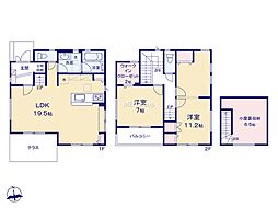 小平市花小金井4丁目5期　新築未入居戸建　全3棟　1号棟