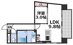 オルフェア上本町VII番館  ｜ 大阪府大阪市天王寺区東高津町（賃貸マンション1LDK・8階・32.39㎡） その2