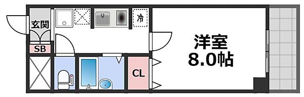 プリヴェ1号館 ｜大阪府大阪市東成区東中本2丁目(賃貸マンション1K・3階・21.10㎡)の写真 その2