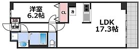 セレッソコート上本町EAST  ｜ 大阪府大阪市天王寺区東上町（賃貸マンション1LDK・5階・51.44㎡） その2