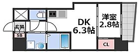 セレニテ夕陽丘EST  ｜ 大阪府大阪市天王寺区上汐5丁目（賃貸マンション1DK・6階・26.64㎡） その2