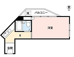 間取図画像 1K