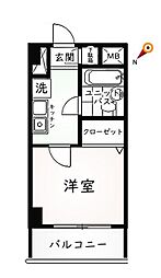 間取図画像 1K