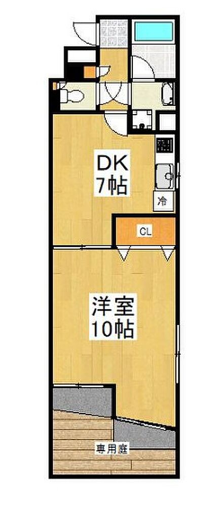 1DK 間取り