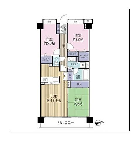 3LDK 間取り
