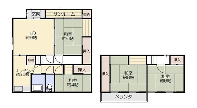 間取り 塩竈市泉沢町