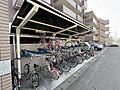 屋根付きの自転...
