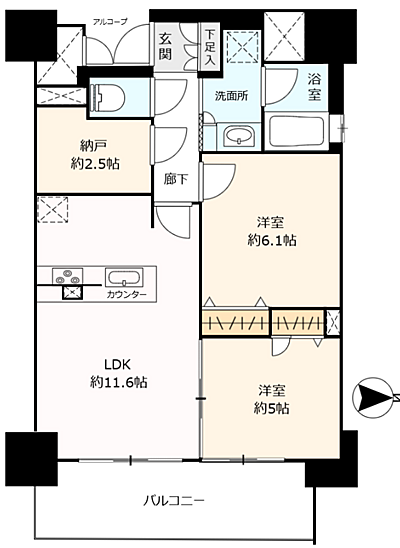 間取りを拡大表示