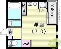 Kコート  ｜ 兵庫県西宮市北昭和町9-17（賃貸マンション1R・1階・21.00㎡） その2