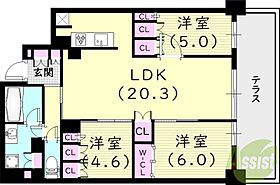 兵庫県西宮市田代町17-11（賃貸マンション3LDK・1階・81.91㎡） その2